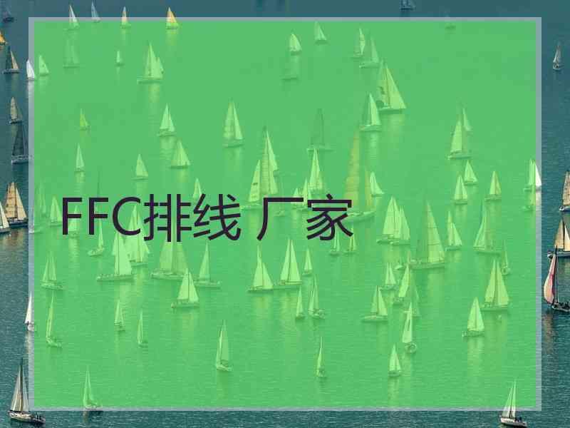 FFC排线 厂家