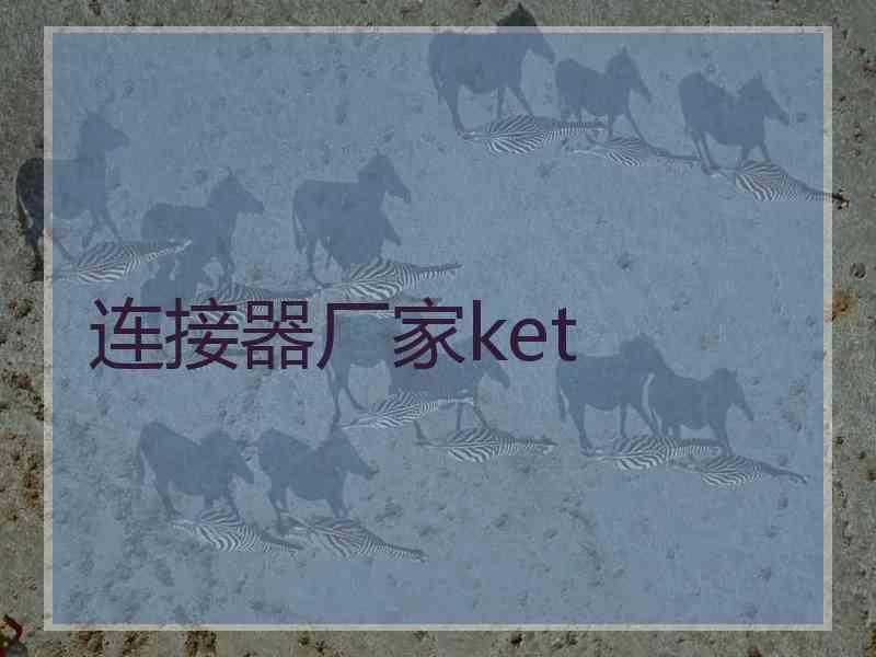 连接器厂家ket