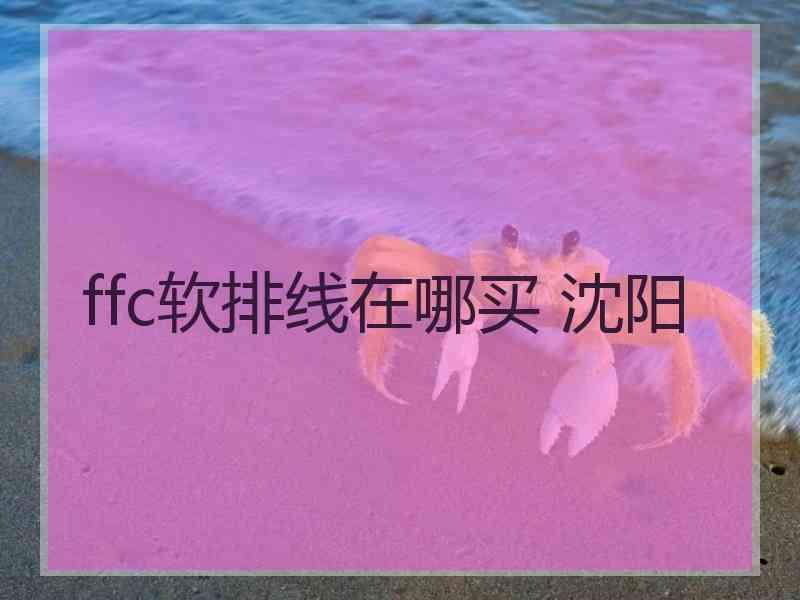 ffc软排线在哪买 沈阳