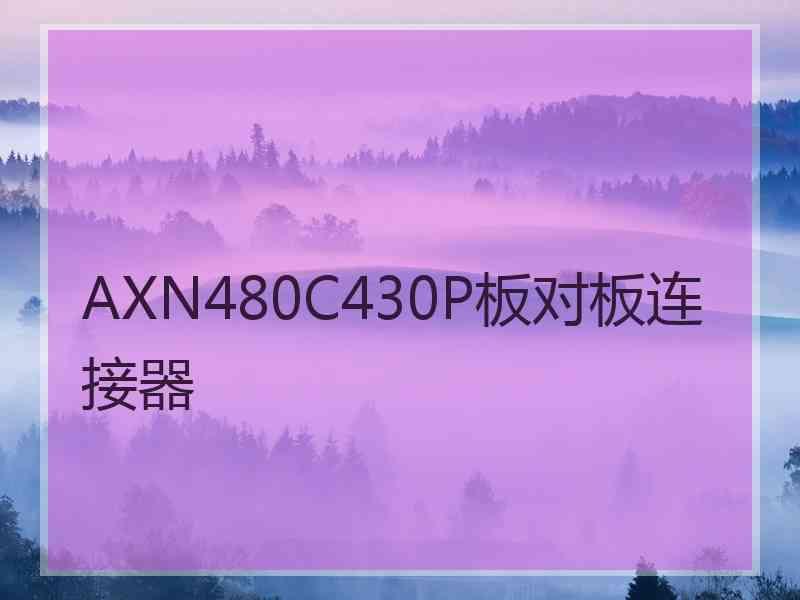 AXN480C430P板对板连接器