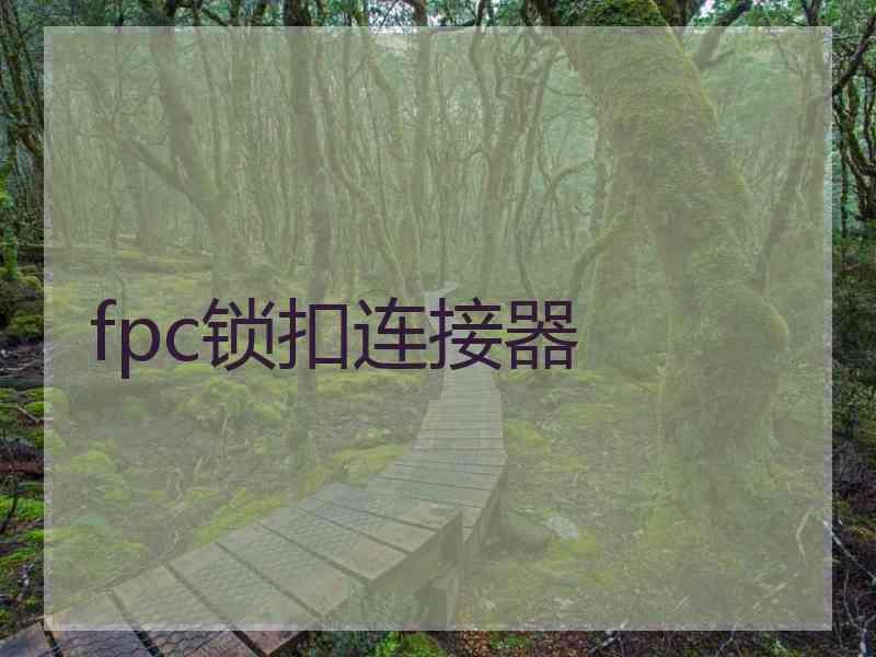 fpc锁扣连接器