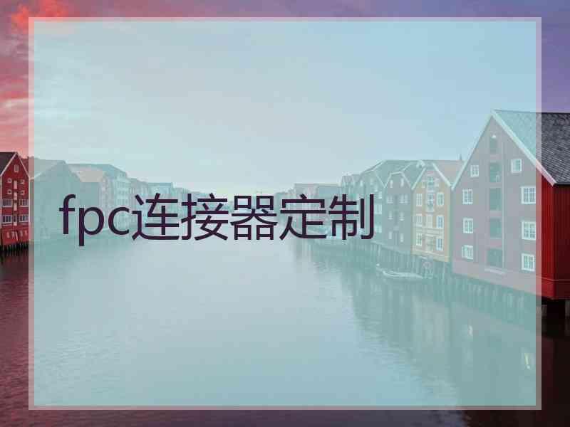 fpc连接器定制